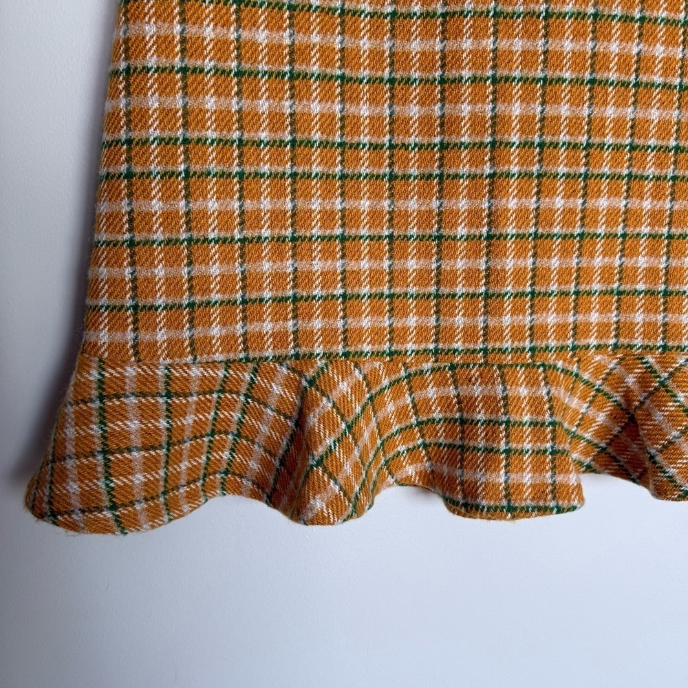 Anthropologie English Factory Yellow Plaid Skirt - Picture 6 of 9